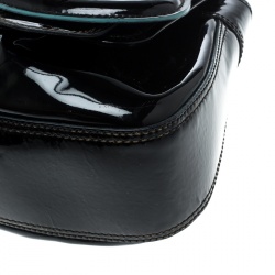 Pre Owned Fendi Black Patent Leather B Shoulder Bag