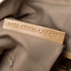 Pre Owned Fendi Beige/Brown Zucchino Canvas and Leather Zip Tote