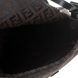 Pre Owned Fendi Tobacco Zucca Canvas Mini Mama Baguette Shoulder Bag