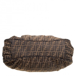 Pre Owned Fendi Tobacco Zucca Canvas Large Mia Tote