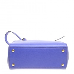 Pre Owned Fendi Lilac Saffiano Leather Small 2Jours Top Handle Bag