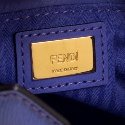 Pre Owned Fendi Lilac Saffiano Leather Small 2Jours Top Handle Bag