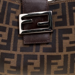 Pre Owned Fendi Brown Zucca Canvas Hobo
