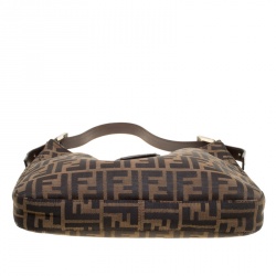 Pre Owned Fendi Brown Zucca Canvas Hobo
