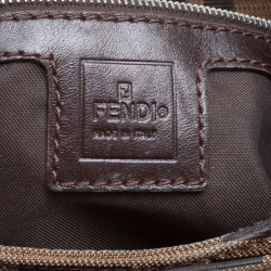 Pre Owned Fendi Brown Zucca Canvas Hobo