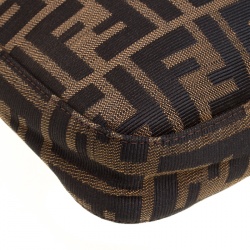 Pre Owned Fendi Brown Zucca Canvas Hobo