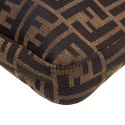 Pre Owned Fendi Brown Zucca Canvas Hobo