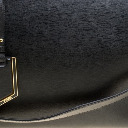 Pre Owned Fendi Black Leather 2Jours Top Handle Bag