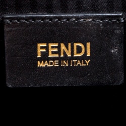 Pre Owned Fendi Black Leather 2Jours Top Handle Bag