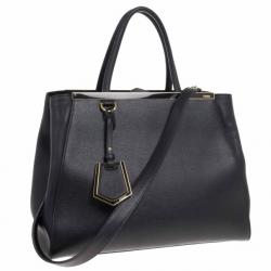 مملوكة مسبقًا Fendi Black Leather 2Jours Tote