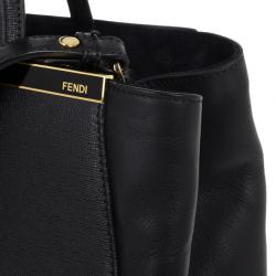 مملوكة مسبقًا Fendi Black Leather 2Jours Tote