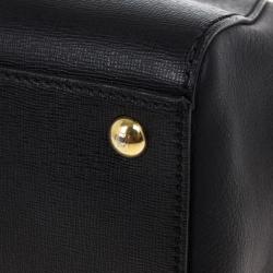 مملوكة مسبقًا Fendi Black Leather 2Jours Tote
