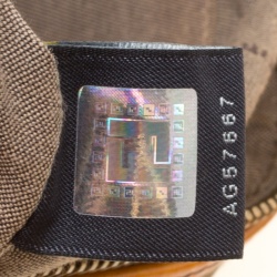 Pre Owned Fendi Beige/Orange Zucchino Canvas Shoulder Bag