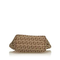 Pre Owned Fendi Tri-colour Jacquard Zucca Shoulder Bag