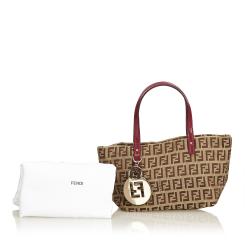 Pre Owned Fendi Tri-colour Jacquard Zucca Shoulder Bag
