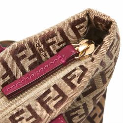 Pre Owned Fendi Tri-colour Jacquard Zucca Shoulder Bag