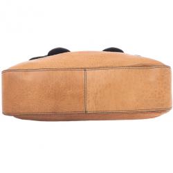 Pre Owned Fendi Brown Large Leather B Bag