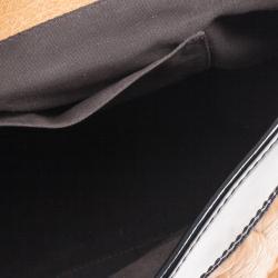 Pre Owned Fendi Brown Large Leather B Bag