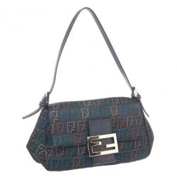 Pre Owned Fendi Purple Monogram Baguette