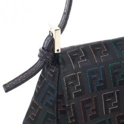 Pre Owned Fendi Purple Monogram Baguette