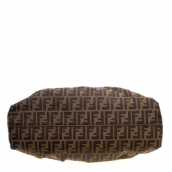 Pre Owned Fendi Tobacco Zucca Canvas Giant Chef Hobo