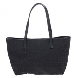 مملوكة مسبقًا Fendi Black Mini Zucca Tote