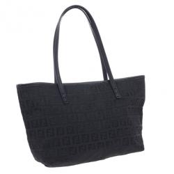 مملوكة مسبقًا Fendi Black Mini Zucca Tote