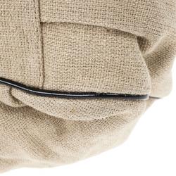 Pre Owned Fendi Beige Corda Canvas Mia Chain Handle Bag