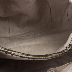 Pre Owned Fendi Beige Corda Canvas Mia Chain Handle Bag