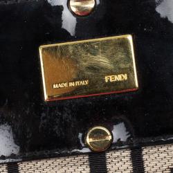 Pre Owned Fendi Beige Corda Canvas Mia Chain Handle Bag