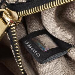 Pre Owned Fendi Beige Corda Canvas Mia Chain Handle Bag