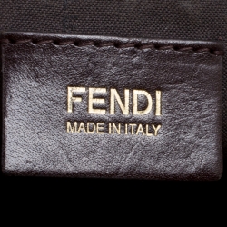 Pre Owned Fendi Brown Zucca Canvas Mia Hobo