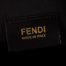 مملوكة مسبقًا Fendi Brown Pequin Hobo Bag