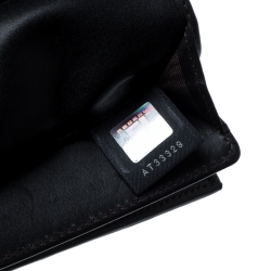 Pre Owned Fendi Brown Zucca Canvas Continental Wallet