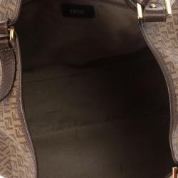 مملوكة مسبقًا Fendi Brown Zucca Coated Canvas Tote