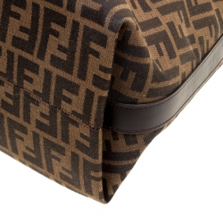 Pre Owned Fendi Tobacco Zucca Canvas Hobo