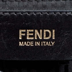 Pre Owned Fendi Black Leather 2Jours Top Handle Bag