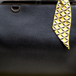 Pre Owned Fendi Black Leather 2Jours Top Handle Bag