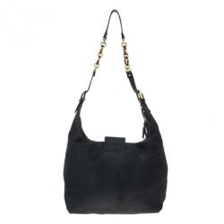 مملوكة مسبقًا Fendi Black Forever Borsa Hobo
