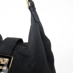 مملوكة مسبقًا Fendi Black Forever Borsa Hobo