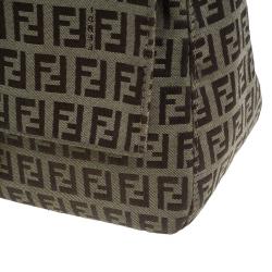 Pre Owned حقيبة فندي باغيت كانفاس زوكا بني