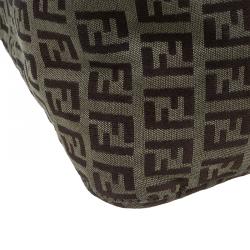 Pre Owned حقيبة فندي باغيت كانفاس زوكا بني