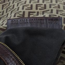 Pre Owned حقيبة فندي باغيت كانفاس زوكا بني