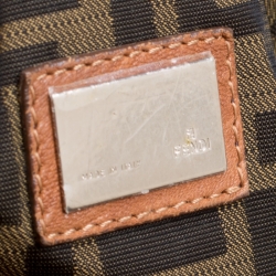 Pre Owned Fendi Brown Leather Spy Bag