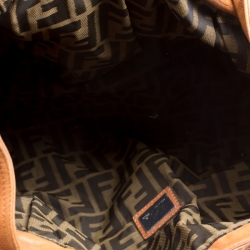 Pre Owned Fendi Brown Leather Spy Bag