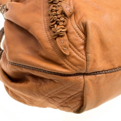 Pre Owned Fendi Brown Leather Spy Bag