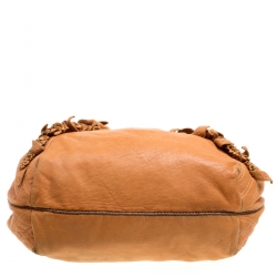 Pre Owned Fendi Brown Leather Spy Bag