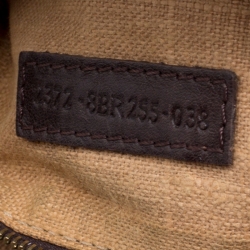 Pre Owned Fendi Dark Brown Leather Diavolo Trapezio Tote