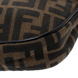 Pre Owned Fendi Brown Zucca Canvas Pochette 