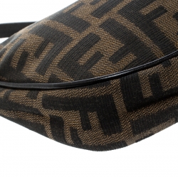 Pre Owned Fendi Brown Zucca Canvas Pochette 